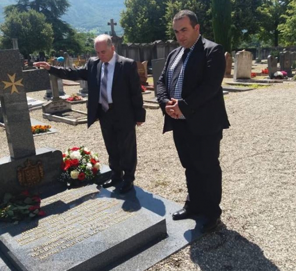 ლაშა დარსალიამ შვეიცარიაში ქართველი ემიგრანტების საფლავები გვირგვინით შეამკო