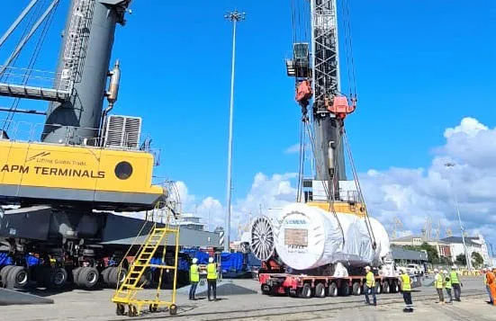 APM Terminals Poti handling 204 Tons of Out of Gauge OOG Cargo