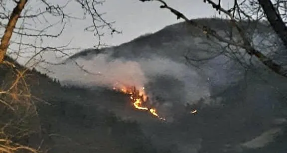 Due to the strong wind, new fire spots appeared in the village of Tsola, Oni Municipality