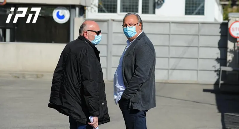 Grigol Vashadze arrives at Rustavi prison to visit Mikheil Saakashvili