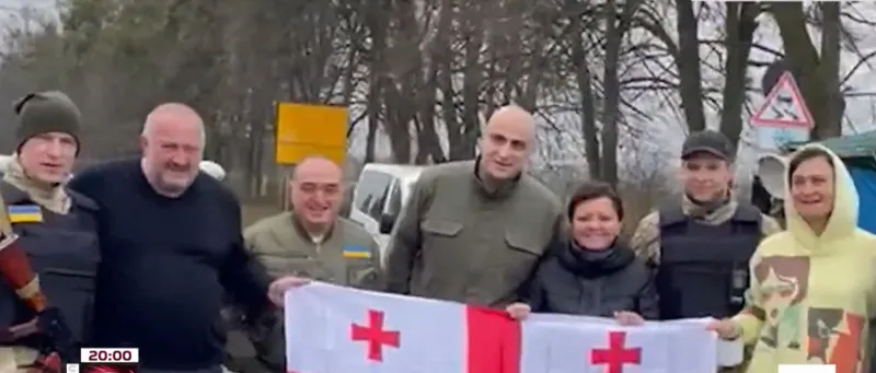 Members of the United National Movement and Giorgi Margvelashvili are in Ukraine