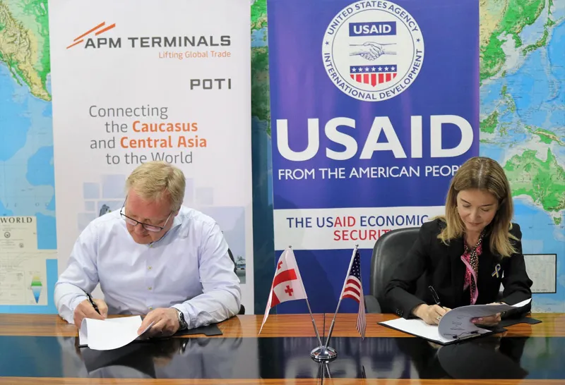 APM Terminals Poti signs a memorandum with the USAID Economic