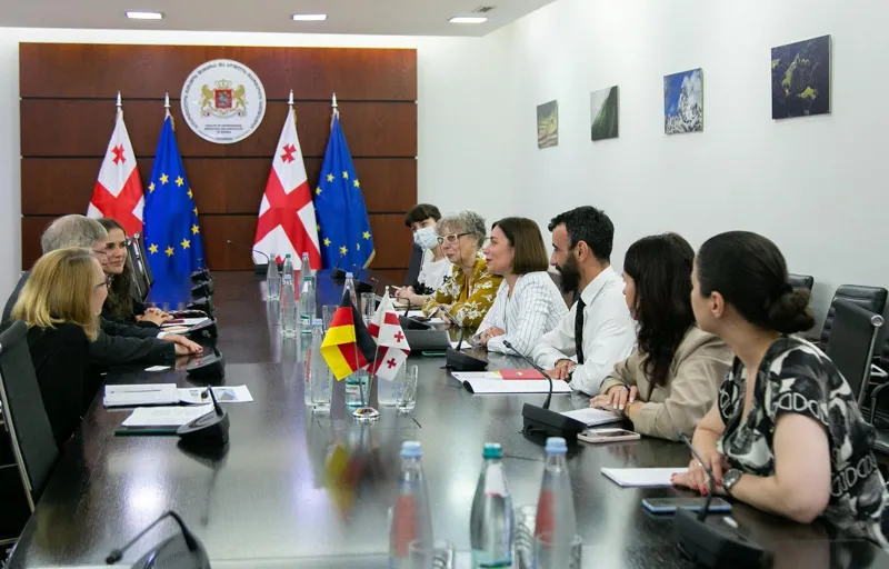 ნინო თანდილაშვილი გერმანიის გარემოს, ბუნების დაცვისა და ბირთვული უსაფრთხოების ფედერალური სამინისტროს წარმომადგენელ იურგენ კეინჰორსტს შეხვდა