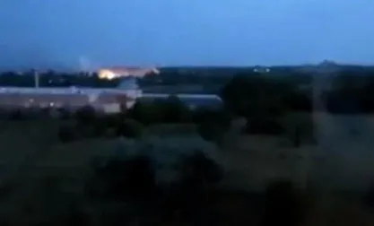 The base of the Russian-Abkhaz battalion "Pyatnashka" is burning in Donetsk