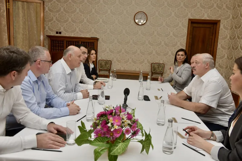 Alexander Lukashenko arrives in occupied Abkhazia