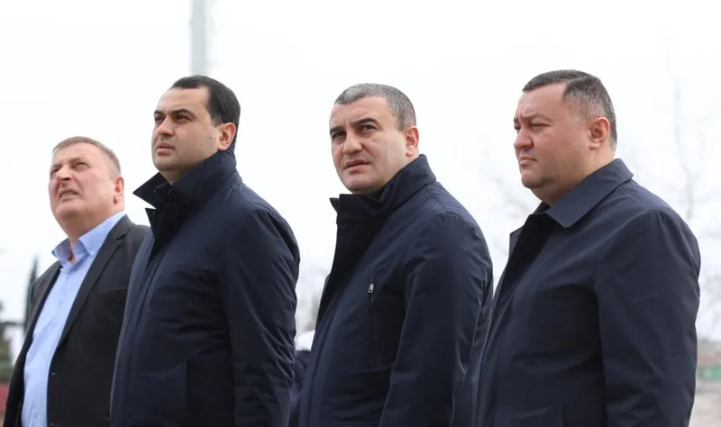 ქვემო ქართლის სახელმწიფო რწმუნებული გიორგი დოხტურიშვილი UEFA II კატეგორიის ცენტრალური სტადიონის მშენებლობის პროცესს გაეცნო