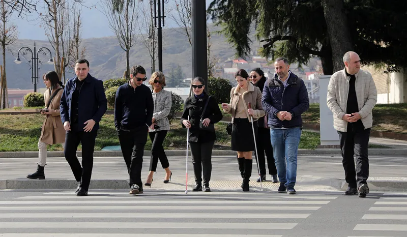 202-ე საჯარო სკოლასთან მისასვლელი გზა უსინათლოებისა და მცირე მხედველთათვის სრულად ადაპტირდება