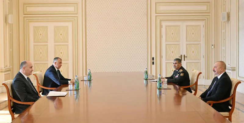The Minister of Defense of Georgia met with the President of Azerbaijan