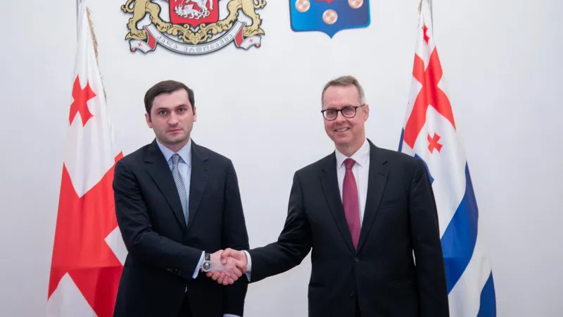 თორნიკე რიჟვაძე გერმანიის ელჩს საქართველოში ერნსტ პეტერ ფიშერს შეხვდა