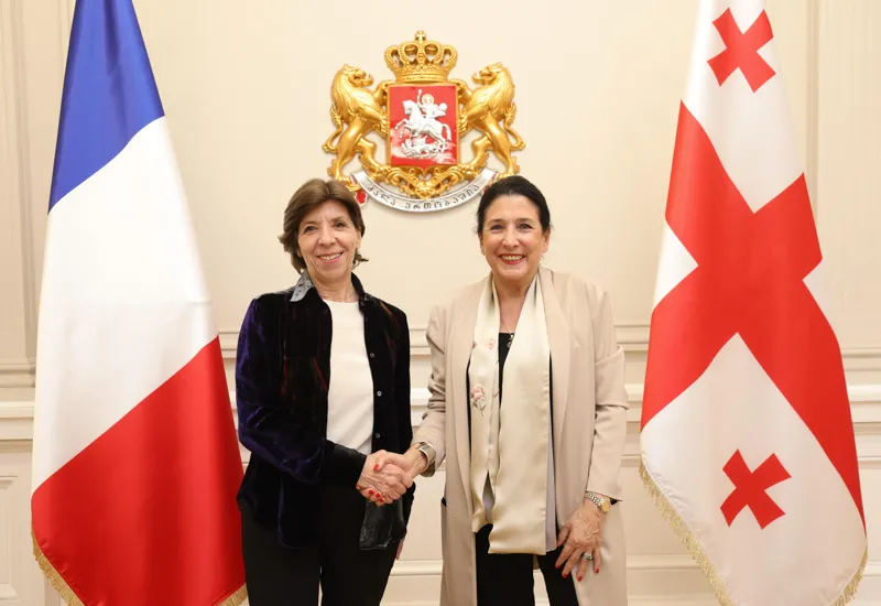 პრეზიდენტმა საფრანგეთის საგარეო საქმეთა მინისტრთან საქართველოს ევროკავშირში ინტეგრაციის პროცესი და საფრანგეთის მხარდაჭერის საკითხი განიხილა