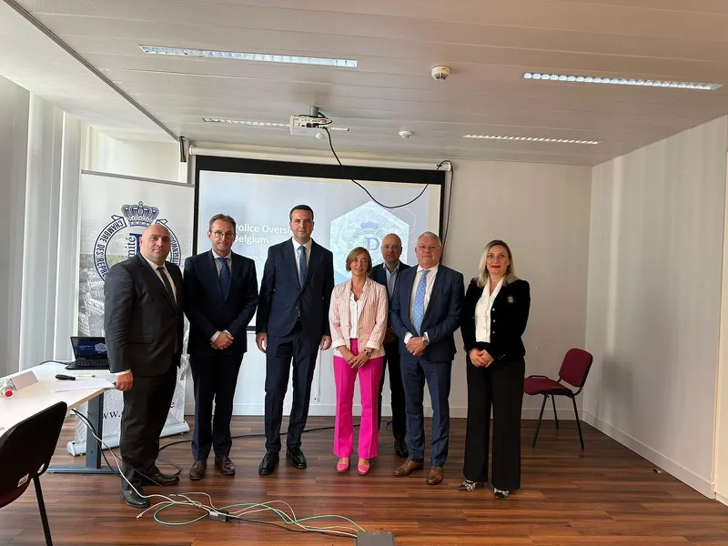 Koka Katsitadze met Kathleen Stinckens,  the Chairman of the Standing Police Monitoring Committee of the Kingdom of Belgium