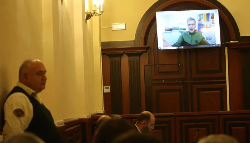 Проходит судебный процесс Михаила Саакашвили по делу о растрате бюджетных средств в крупном размере