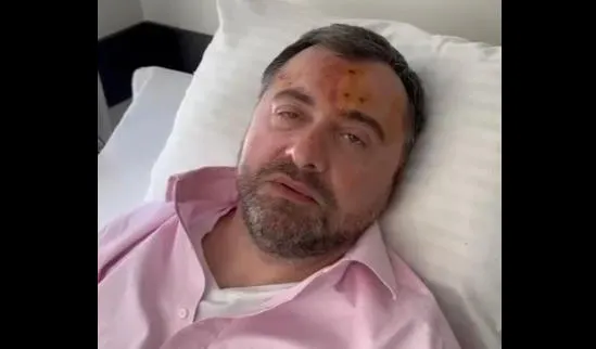 Doctor says Gia Japaridze has skull-brain injury, a wound in the head, injuries on the head and face