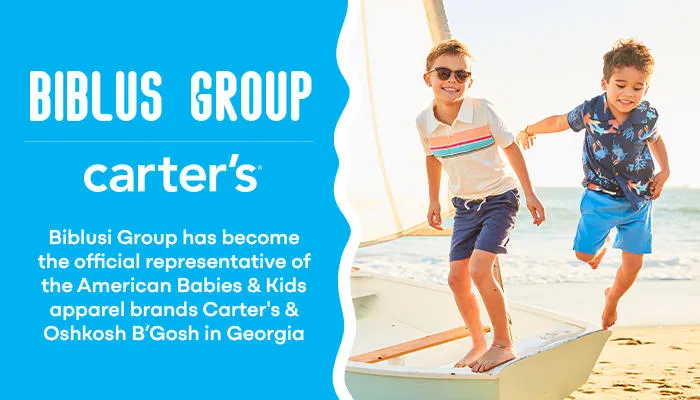 Biblusi Group has become the official representative of the American Babies & Kids apparel brands Carter's & Oshkosh B’Gosh in Georgia