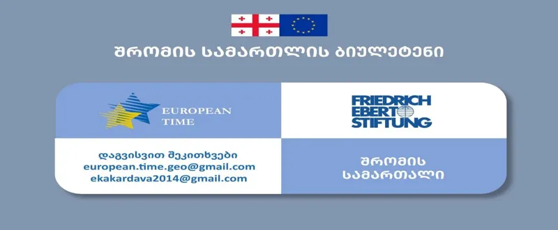 გთავაზობთ ყოველთვიურ შრომის ბიულეტენს ფრიდრიხ ებერტის ფონდის მხარდაჭერით