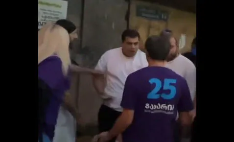 The party claims that members of "Gakharia for Georgia" were attacked in Tbilisi
