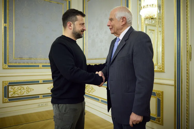 ვოლოდიმირ ზელენსკი ჟოზეფ ბორელს შეხვდა
