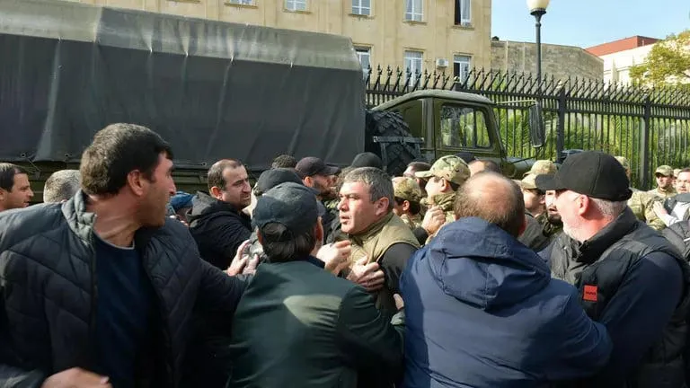 Against the participants of the protest rally near the so-called parliament of Abkhazia was used tear gas