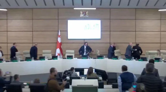 A verbal confrontation took place between Giorgi Kalandarishvili and Davit Kirtadze, the representative of "Unity - National Movement" in the CEC: Kirtadze allegedly threw paint on Kalandarishvili