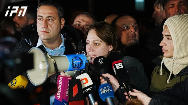 Elena Khoshtaria: We will stay the night in the territory of TSU and stay as long as necessary until victory - the resistance movement will only move forward, the police will withdraw, the "dream" will withdraw, and Russia will withdraw from this country