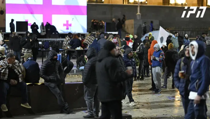 Protesters spent the night near the Parliament