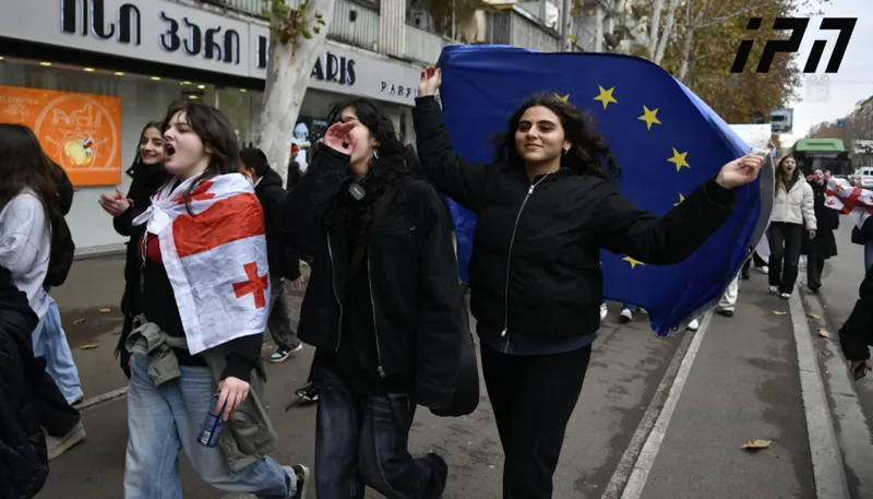 In Tbilisi and several cities of Georgia, students left the auditoriums, and schoolchildren left the classrooms and are holding protests