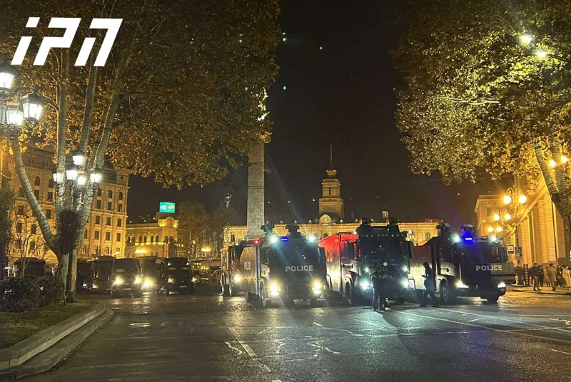 Water cannons were deployed on Freedom Square - buses, which are likely to be occupied by special forces, were also deployed