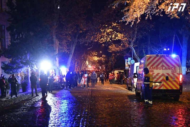 Several people were injured during the dispersal of the protest
