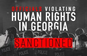 The United Kingdom imposes sanctions on Vakhtang Gomelauri, Aleksandre Darakhvelidze, Zviad Kharazishvili, Sulkhan Tamazashvili, and Miller Lagazauri