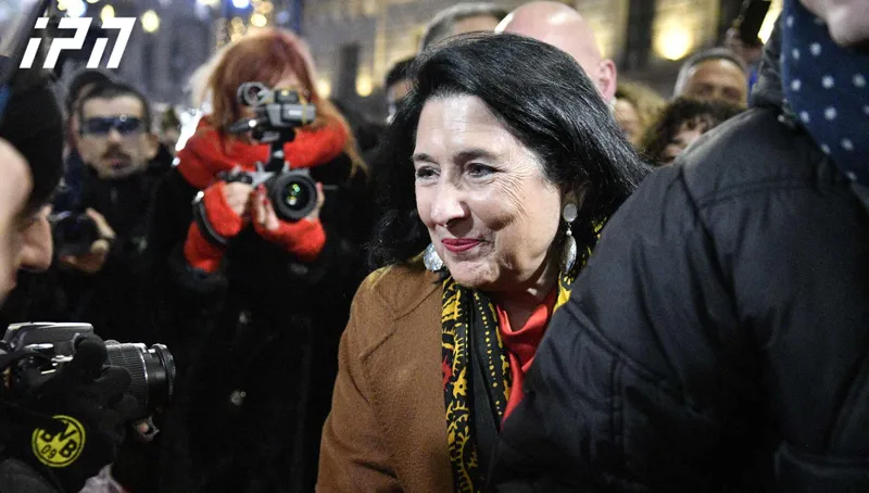 Salome Zurabishvili: 34 th night of protests was one of joy, solidarity and hope for more than 200.000  protesters - Celebrating together 2025 as the year for new elections