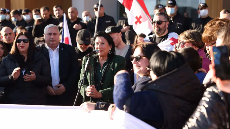 Salome Zurabishvili at the rally in Zugdidi: On your behalf, I will go to Washington—there, I have many friends who care deeply about Georgia and who are doing everything they can, even more than we ask of them