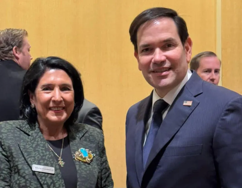 Salome Zurabishvili meets with future Secretary of State Marco Rubio and future Secretary of Defense Pete Hegseth