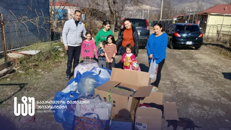 საქართველოს ტექნიკურმა უნივერსიტეტმა წეროვანის დევნილთა დასახლებაში საქველმოქმედო აქცია წელს მეორედ გამართა