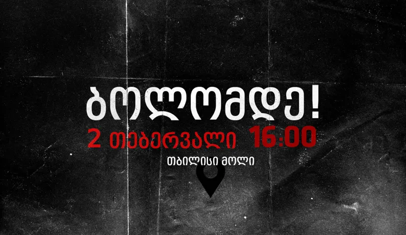 Entrance to Tbilisi planned to be blocked on February 2 under slogan "To the end"