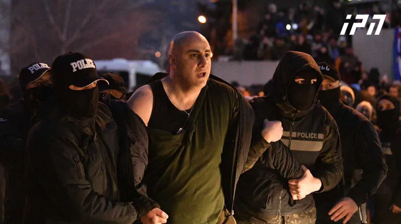 Nika Melia and Gigi Ugulava were reportedly detained at the protest