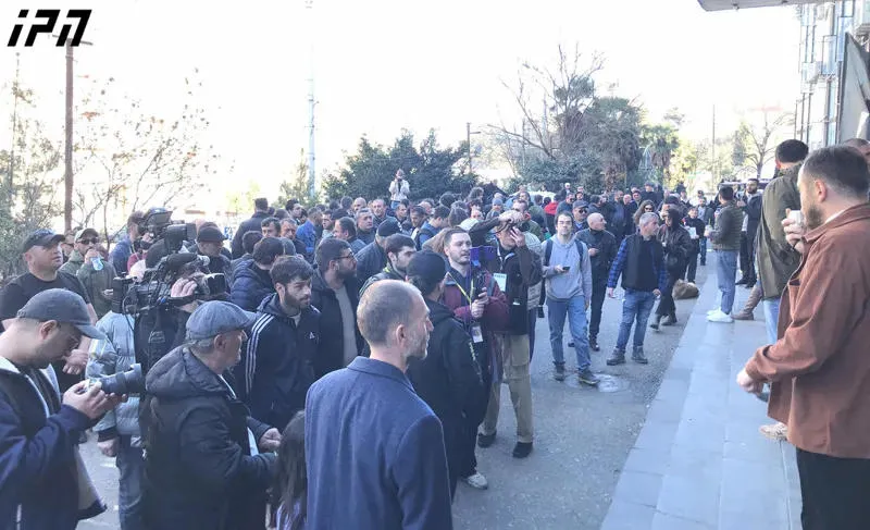 The miners have moved to the Public Broadcaster's building