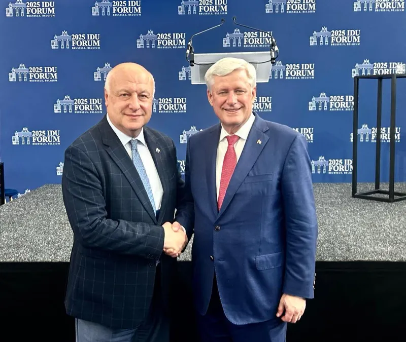 გიგი წერეთელი საერთაშორისო დემოკრატიული კავშირის (IDU) ბრიუსელის ფორუმში მონაწილეობს