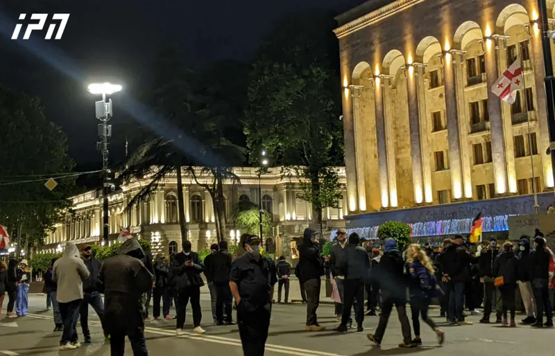 რუსთაველის გამზირზე საპროტესტო აქცია მიმდინარეობს