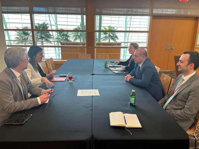 格鲁吉亚议会的代表团会见  了北约议会大会的秘书长。