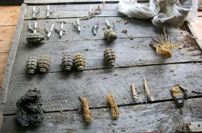 The State Security Service seized various types of explosives and ammunition from a citizen’s residence
