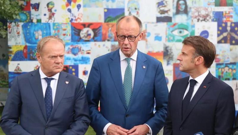 埃马纽埃尔·马克龙、唐纳德·图斯克、弗里德里希·梅茨：我们谴责格鲁吉亚当局所有导致民主倒退的行动——格鲁吉亚当局必  须恢复与反对派和公民社会的对话。