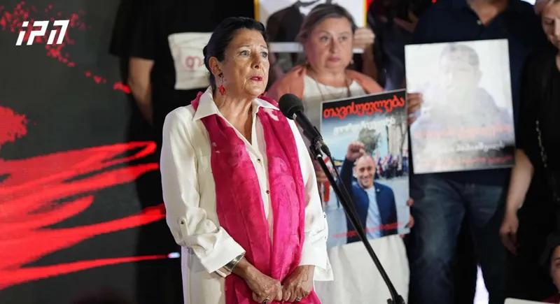 萨洛梅·祖拉比什维利说她被罚款5000格鲁吉亚拉里。