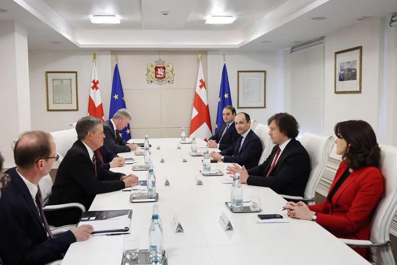 Irakli Kobakhidze 会见了美国参议员 Steve Daines。