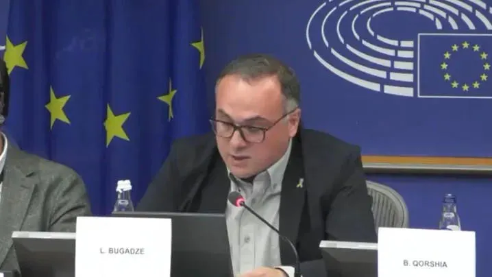 Lasha Bugadze: Europe! Show your strength — the strength with which you defend your ideals. Putin must be defeated, and every one of his satellites in my country must be punished — those who are distancing Georgia from Europe and making us lose our independence