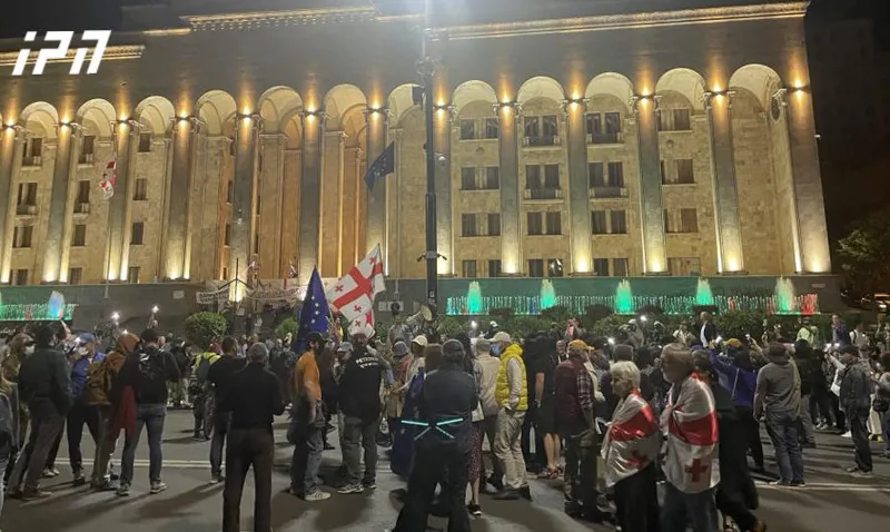 რუსთაველის გამზირზე საპროტესტო აქცია მიმდინარეობს