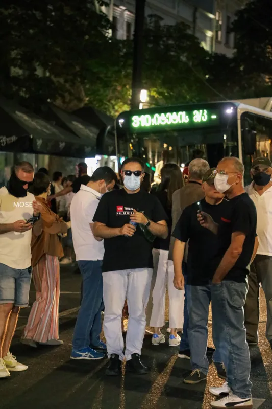 რუსთაველის გამზირზე საპროტესტო აქცია მიმდინარეობს
