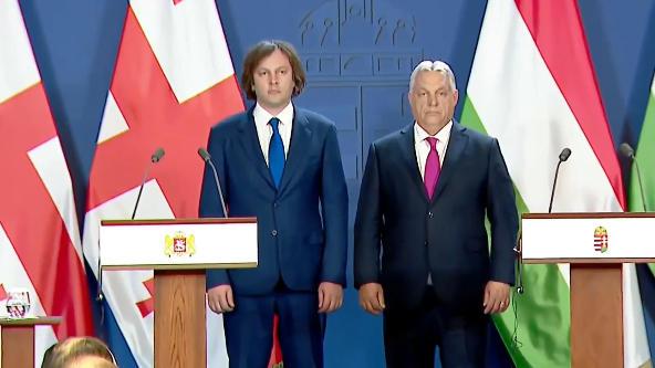 伊拉克利·科巴希泽对奥尔班说：我们面临相似的挑战，团结一致至关重要来应对它们——格鲁吉亚将永远站在匈牙利人民利益所在的地方，我们感到有义务回报你的支持。