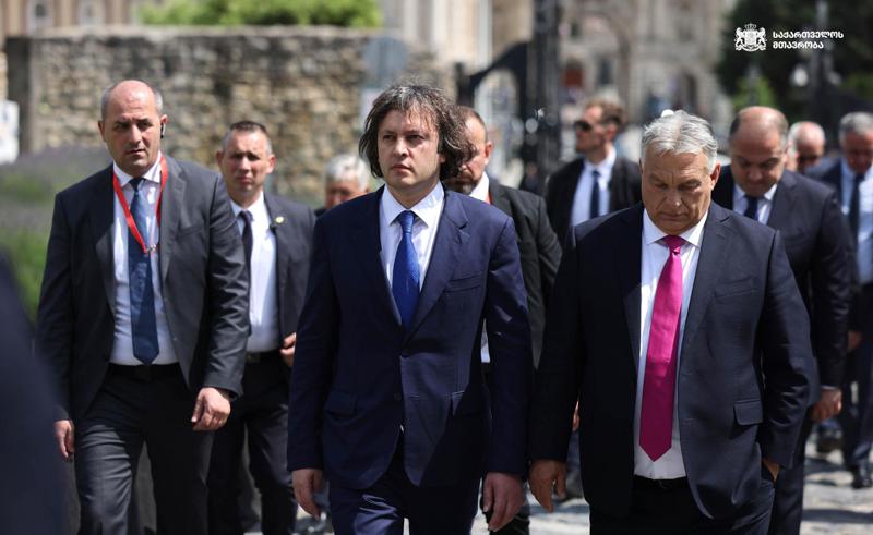 伊拉克利·科巴希泽会见维克托·欧尔班