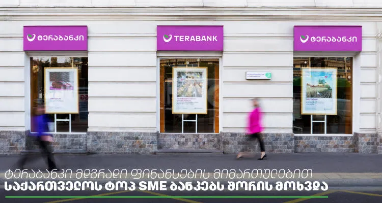ტერაბანკი მდგრადი ფინანსების მიმართულებით საქართველოს ტოპ SME ბანკებს შორის მოხვდა