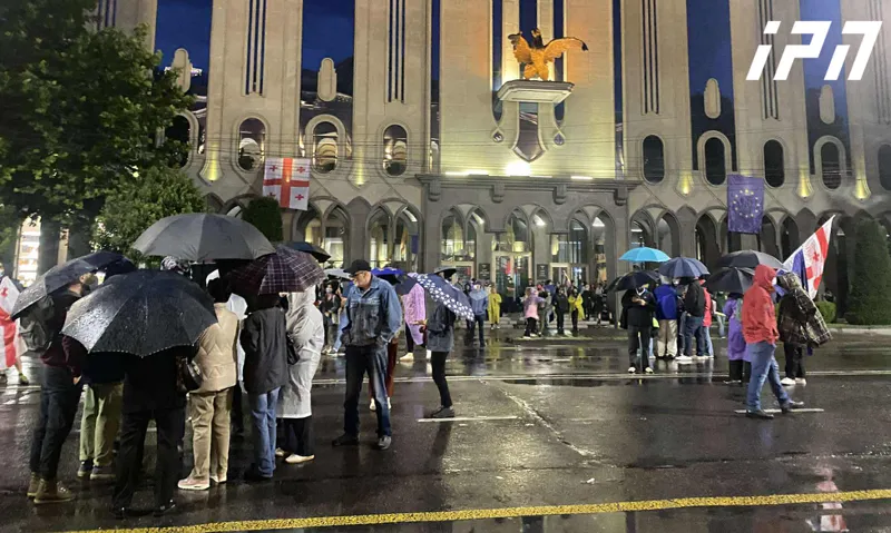 რუსთაველის გამზირზე საპროტესტო აქცია მიმდინარეობს